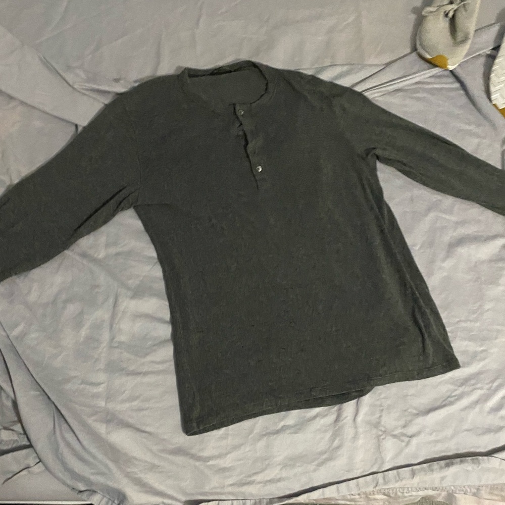 Versace Charcoal Henley - large